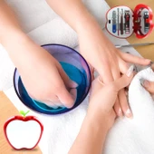 Elma Şeklinde 4 Parça Aynalı Manikür Seti - 4