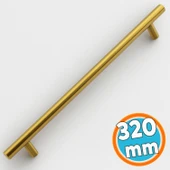 Mobilya Kulp Mutfak Dolap Çekmece Dolabı Kapak Kulpları Kulbu Gold Altın 320 mm 32 cm Metal (10 Adet) thumbnail 6