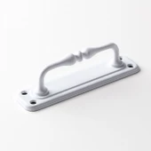 Metal Kapı Çekme Kolu 14.5 cm Tutamağı Kulp Saclı Kulpları Dolap Mobilya Dolap Çekmece Beyaz thumbnail 6