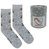 Tired Socks Desenli Unisex Soket Çorap - 1