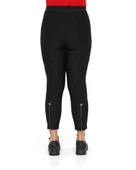 Büyük Beden Dar Paça Toparlayıcı Yüksek Belli Paçası Fermuarlı Beli Lastikli Kadın Pantolon thumbnail 4