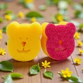 Technow Sponge Çift Taraflı Gülen Yüz Çok Amaçlı Sihirli Bulaşık Süngeri  2 Adet thumbnail 5