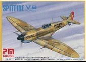 PM Model 101 1/72 Supermarine Spitfire VB Tropical Avcı Uçağı Demonte Plastik Maketi - 1