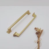 Ay-Az Kulp Kürdevan 160MM Modern Şık Metal Mat Altın Mutfak Banyo Dolap Çekmece Kulpu thumbnail 1