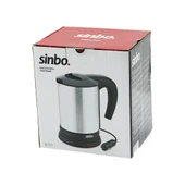 SİNBO SK-7371 12V ARAÇ İÇİ KETTLE PASLANMAZ ÇELİK SU ISITICISI 0.8LT 120W ÇAKMAKLIK FİŞLİ PLASTİK KAPAK - KUL - 1