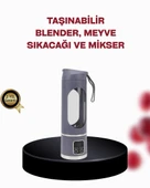 450 ml Taşınabilir Blender – TipC Şarjlı 12 lı Meyve Sıkacağı - 1