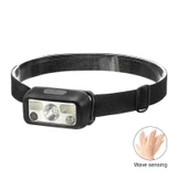 Hs-43 Sensörlü Şarjlı Type-c Çok Amaçlı Kırmızı Işıklı Kafa Lambası thumbnail 1