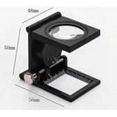 28x28 Mm Katlanır Sayaçlı Metal Lüp, 2 Led Işıklı Büyüteç Tekstil Th9005a thumbnail 2