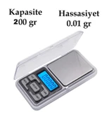 Dijital Hassas Elektronik Kuyumcu Cep Terazisi Tartı 200 gr / 0.01 gr (5365) thumbnail 4