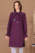 Asil Tesettür Tunik Mürdüm thumbnail 1