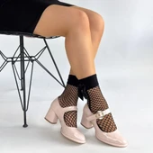 Weys Bej Rugan Topuklu Ayakkabı thumbnail 4