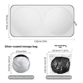 Araba Güneş Gölge Koruyucu Şemsiye Oto Ön Cam Güneşlik thumbnail 4