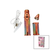 2IN1 BAŞLI - SİMLİ - RUJ MODEL - USB ŞARJLI YANAK - BURUN TÜY ALMA MAKİNESİ (5365) thumbnail 2