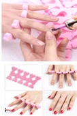 5 Adet Pedikür El Ayak Parmak Ayırıcı Tırnak Boyama Yumuşak Köpük Ayak Sedye thumbnail 3