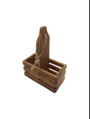 Ahşap Doğal 2Li Set Yağdanlık ve Sosluk Takımı(SET)(KİRAZ) Ahşap Rengi 2 SET thumbnail 6