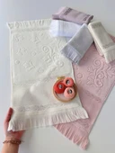 Sarra Mysoft Etamin Havlu Ve Kanaviçe İşlemelik - Krem - 30-50 - 3