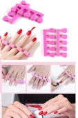 5 Adet Pedikür El Ayak Parmak Ayırıcı Tırnak Boyama Yumuşak Köpük Ayak Sedye thumbnail 4