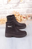 Fort 1186 Rahat Sıcak Astar Kaymaz Taban Fermuarlı Kadın Bot thumbnail 12
