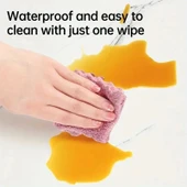 Beyaz Mermer Desenli Alüminyum Plastik Duvar Sticker (30*30) thumbnail 4