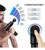 Sporcu Masaj Aleti 4 Başlıklı Şarjlı Titreşimli Yoğurmalı (5365) thumbnail 5