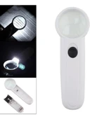 15x Çok Fonksiyonlu 2 Led Işıklı Taşınabilir El Büyüteç thumbnail 1