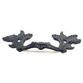 Antika Tarz Dekoratif Pirinç Çiçek Kapı Kulbu - 30x110 Mm, Oksit thumbnail 1