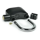 Desibel Siyah Alarmlı Çok Fonksiyonlu Ekstra Güvenlikli Kare Asma Dolap Kilidi (5365) - 4