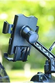 Otommatik Model Motosiklet Telefon Tutucu Ayna Bağlantılı thumbnail 6