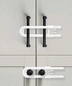 Çocuk Koruma Kilidi - Slide Dolap Çekmece Kilidi Sürgülü Kilit - 2