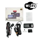 Araç Kamerası - 3 Kameralı Wifi Ön , İç Ve Arka Full Hd Dvr Araç İçi Ekranlı Kamera - 1