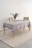 Damascus Gri Masa Örtüsü 160x220 cm thumbnail 2