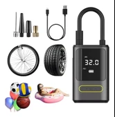 Kablosuz Oto Araç Mini 4000mAh 150 PSI Işıklı Oto Hava Kompresörü KA-760 (5365) thumbnail 1