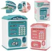 Parmak İzi Görünümlü Elektronik Şifreli Otomatik Kağıt Para Alan ATM Kumbara (5365) thumbnail 1