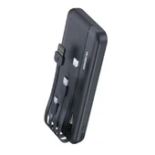 10000 mAh Micro Type-C USB Lightning 4 Kablolu Hızlı Kablosuz Şarj Powerbank (5365) thumbnail 1