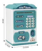 Parmak İzi Görünümlü Elektronik Şifreli Otomatik Kağıt Para Alan ATM Kumbara (5365) thumbnail 5