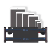 Oto Koltuk Arkası Telefon Tablet Tutucu Ayarlanabilir 360 Derece Dönebilen Pratik Stand (5365) thumbnail 3