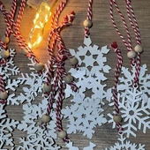 Ahşap Yılbaşı Ağaç Süsü-BY15 (5365) thumbnail 1