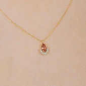 Gümüş Kolye - Zultanit Damla Taşlı 925 Ayar Gümüş Kolye - 1