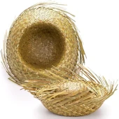 Tropikal Parti Natural Hasır Şapka thumbnail 4