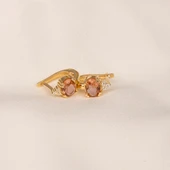 Gümüş Küpe - 925 Ayar Gümüş Oval Zultanit Taşlı Tektaş Küpe - 5