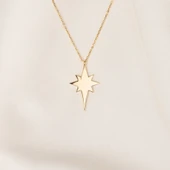 Gümüş Kolye - Kutup Yıldızı 925 Ayar Gümüş Kolye - 8