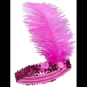 Fuşya Renk Çarliston Saç Bandı thumbnail 2