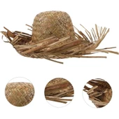 Tropikal Parti Natural Hasır Şapka thumbnail 1