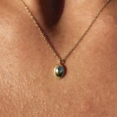 Gümüş Kolye - Bombeli Gümüş Kolye - 5