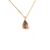 Gümüş Kolye - 0.25 Karat Zultanit (Renk Değiştiren) Doğal Taşlı Hediye 925 Ayar Gümüş Kolye - 2