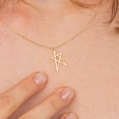 Gümüş Kolye - Yıldız 925 Ayar Gümüş Kolye - 5