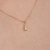 Gümüş Kolye - Minimal Damla 925 Ayar Gümüş Kolye - 3