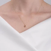 Gümüş Kolye - Vintage Tasarım Zultanit (Renk Değiştiren) Taşlı Minimal 925 Ayar Gümüş Kolye - 4