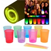 Karanlıkta Yanan Mega Glow Bardaklar 8 Adet thumbnail 1