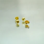 Gümüş Küpe - Kadın Minimal Top 925 Ayar Gümüş Küpe - 4